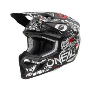 MŨ BẢO HIỂM FULLFACE O'NEAL 3SRS HELMET ATTACK V.25 BLACK/WHITE (ECE 22.06 & DOT)