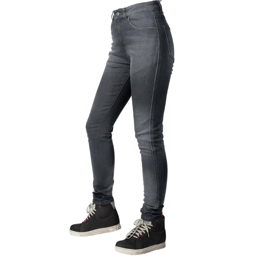 QUẦN JEAN BẢO HỘ MOTO CHO NỮ BULL- IT LADIES ELARA GREY SLIM SHORT