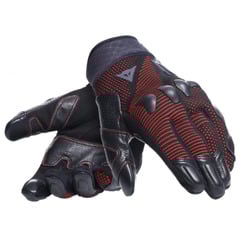 GĂNG TAY VẢI MOTO DAINESE UNRULY ERGO-TEK GLOVES - BLACK/FLUO-RED