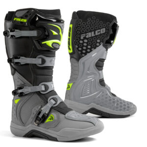 GIÀY BẢO HỘ MOTO FALCO ENDURO/OFF-ROAD LEVEL 2 - GREY FLUO