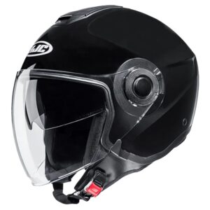 MŨ BẢO HIỂM OPEN FACE HJC i40N SOLID METAL BLACK (ECE 22.06)