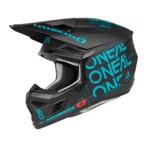 MŨ BẢO HIỂM FULLFACE O'NEAL 3SRS HELMET STATIC V.25 BLACK/TEAL (ECE 22.06 & DOT)