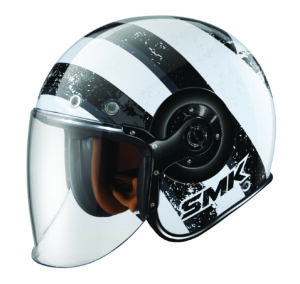 MŨ BẢO HIỂM SMK RETRO JET PINSTRIPE - GL166 (ECE 22.05 & 06 | DOT)